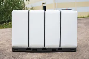 Пластиковая емкость ЭкоПром KR 4000 с откидной крышкой (Белый) 2